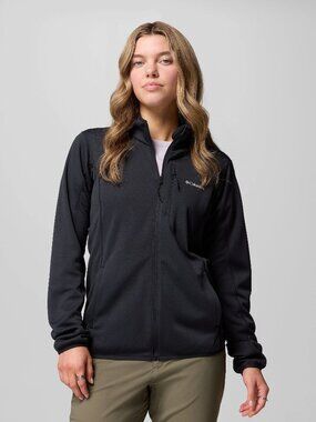 Columbia Women's Essential Hike Grid Fleece Full Zip Jacket | Black | M